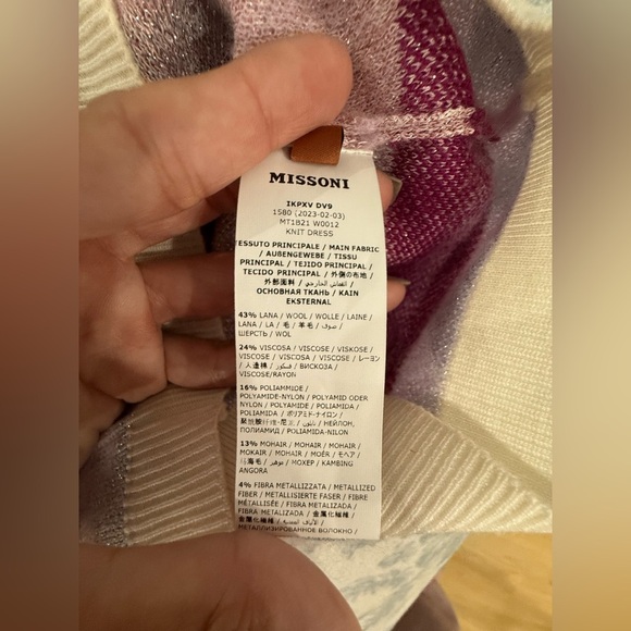 NWOT Missoni Kids
 zigzag-print short-sleeve dress - Picture 7 of 9